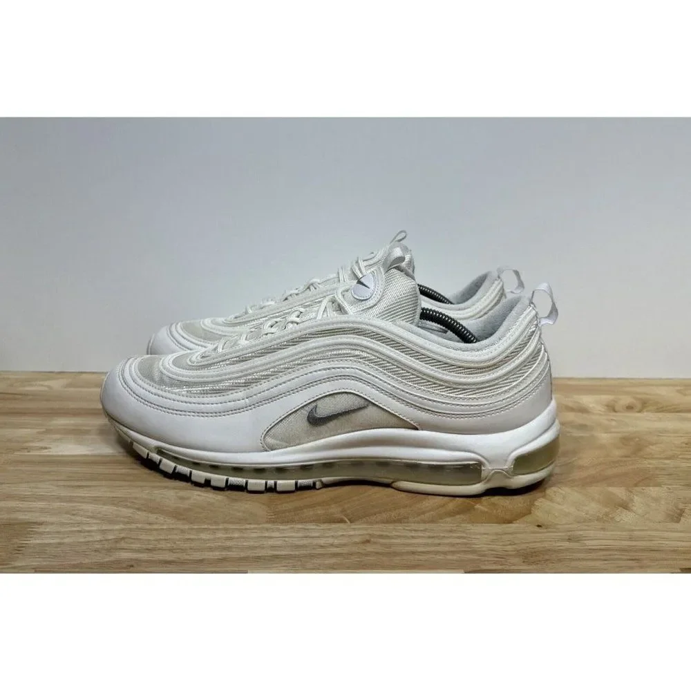 Nike Air Max 97 Mens Size 13 White Wolf Gray Athletic Shoes Sneakers 921826-101_3